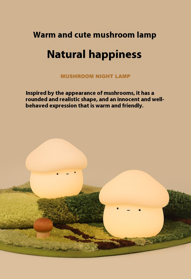 Mushroom Night Light Lamp Kids