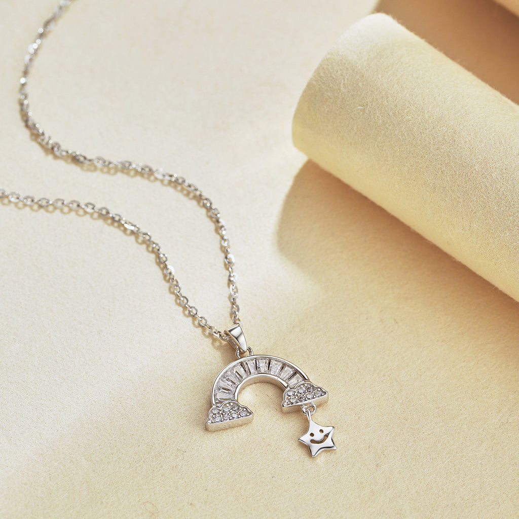 Rainbow Star Necklace S925 Sterling Silver Necklace