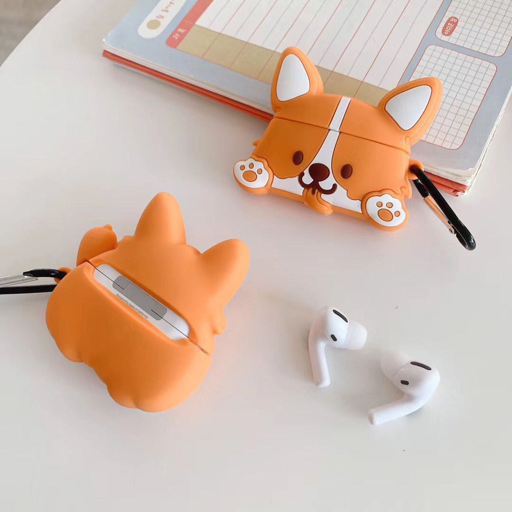 Cartoon Corgi Dog Airpods Case