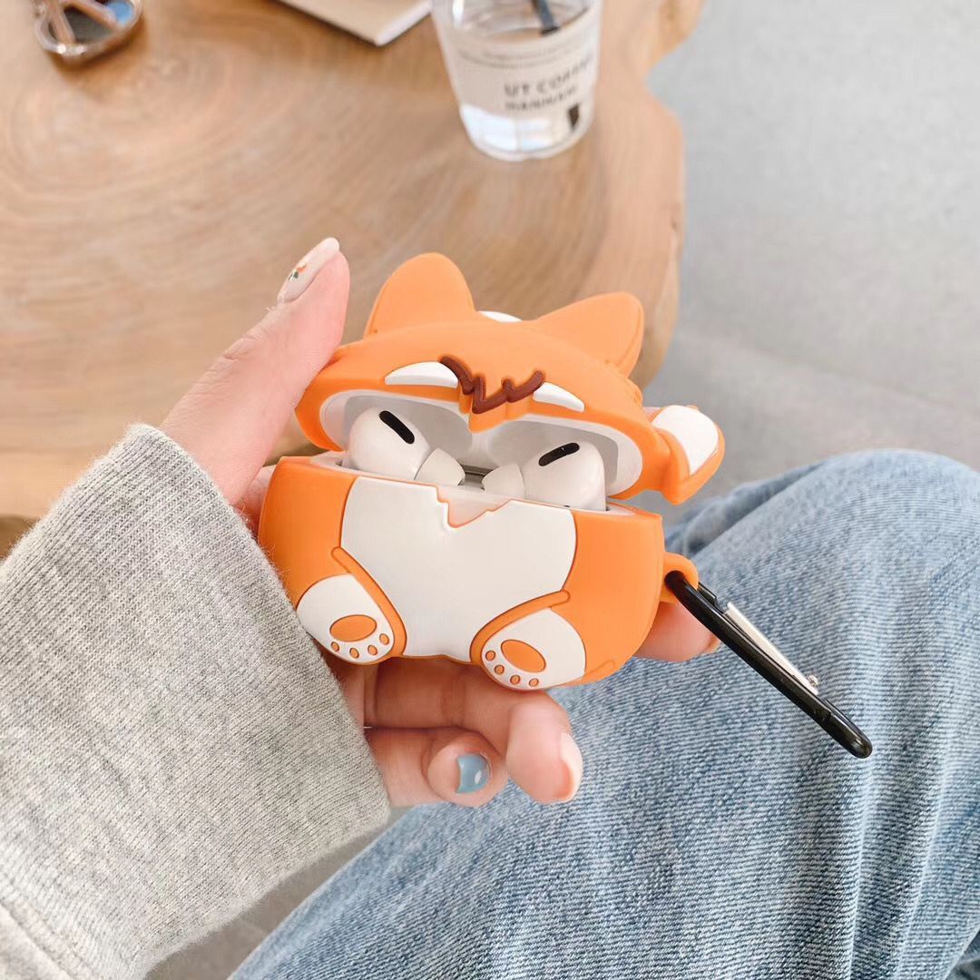 Cartoon Corgi Dog Airpods Case