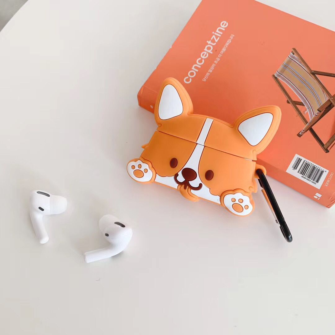 Cartoon Corgi Dog Airpods Case