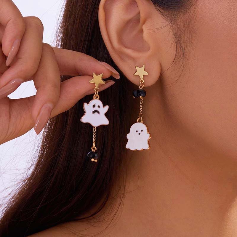 Cute Halloween Ghost Earrings Halloween Day