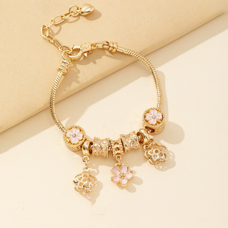 Gold Floral Bracelet