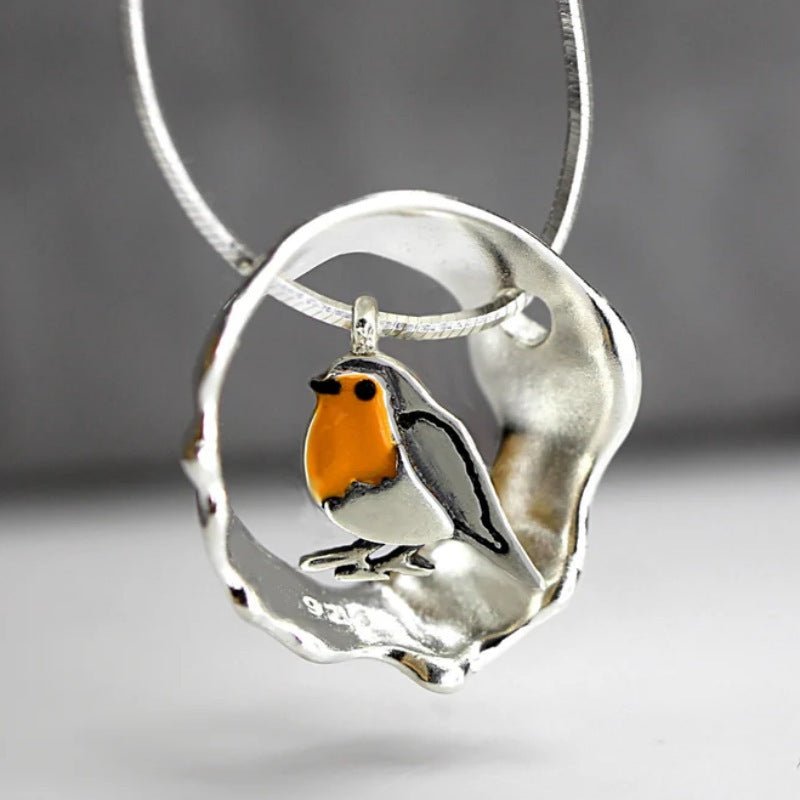 Bird Hollow Pendant Necklace