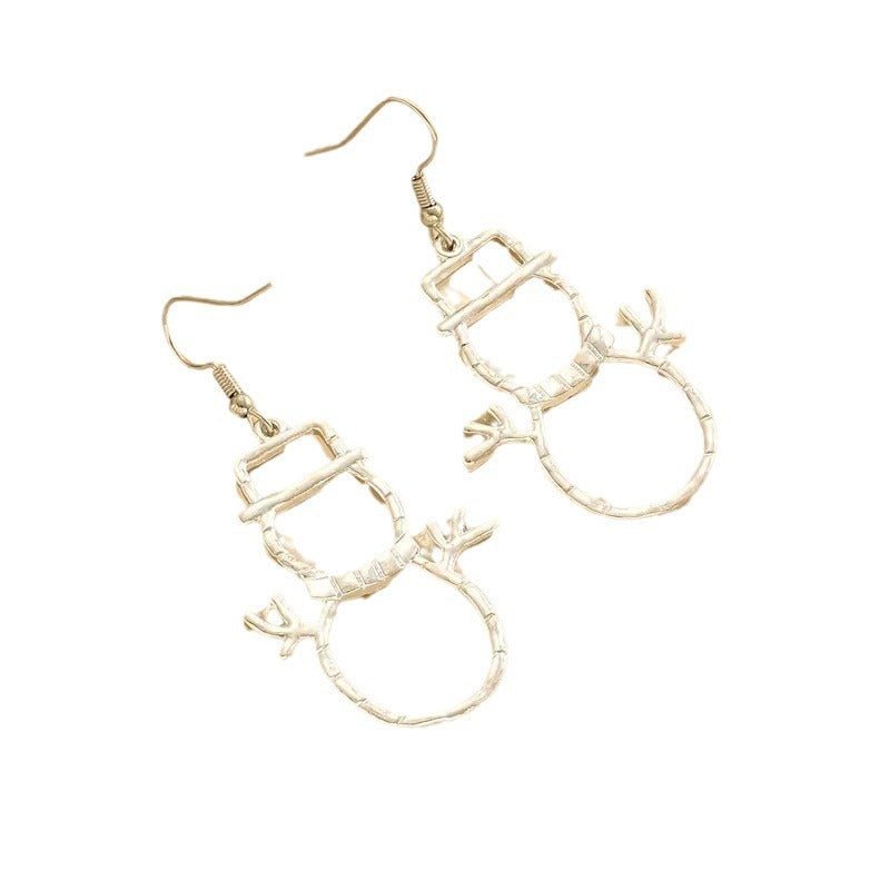 Snowman Earrings Christmas Gift