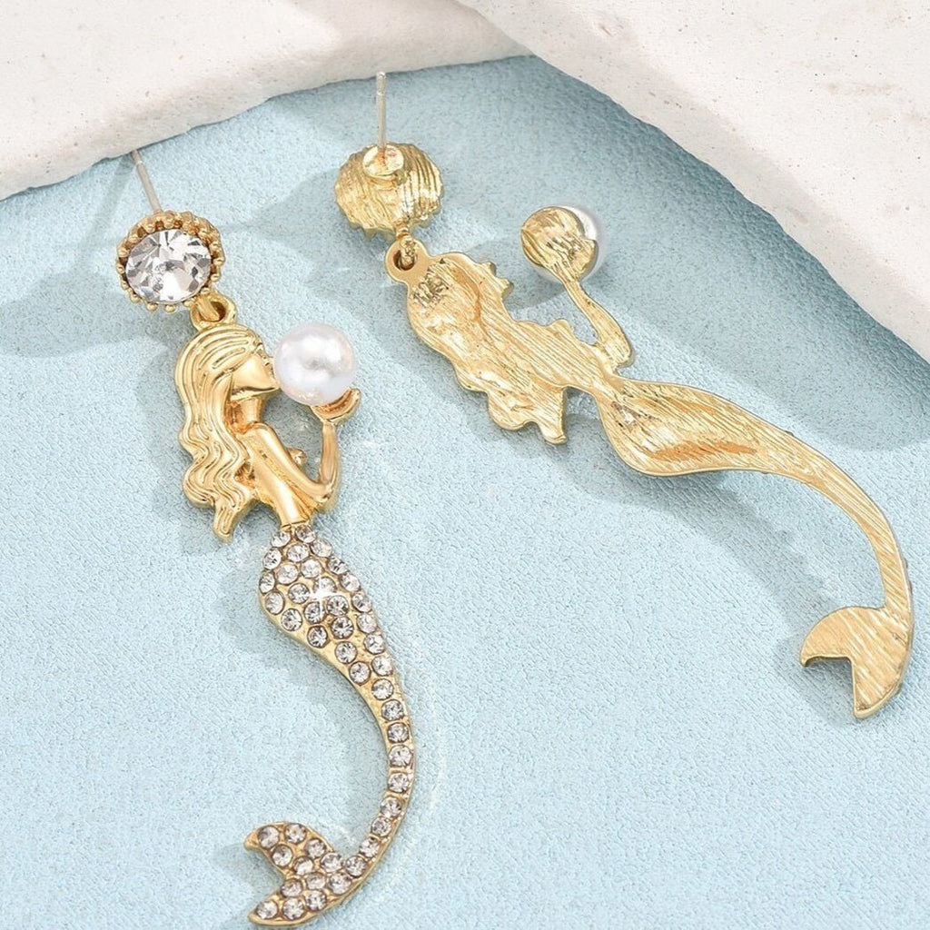 Mermaid Pearl Super Fairy Long Earrings